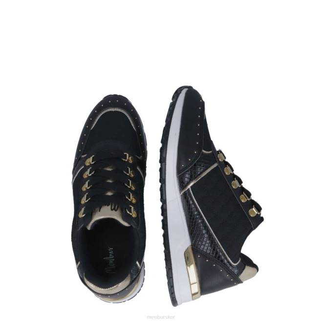 Menbur kvinnor svart madara sneakers 608J3645