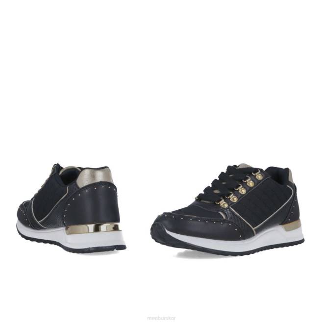 Menbur kvinnor svart madara sneakers 608J3645