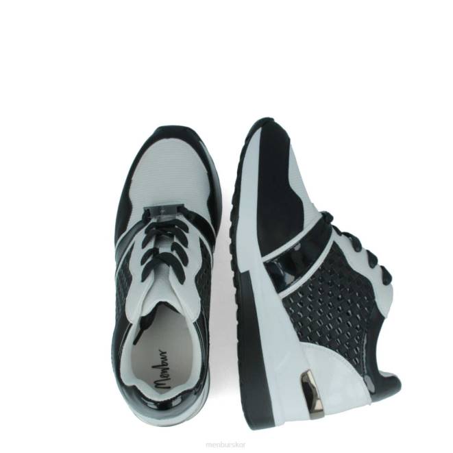 Menbur kvinnor svart malnisio sneakers 608J620