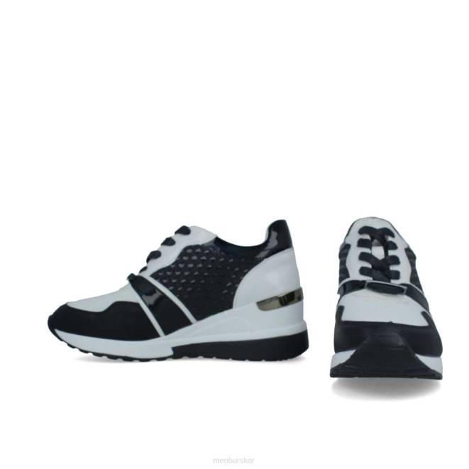 Menbur kvinnor svart malnisio sneakers 608J620