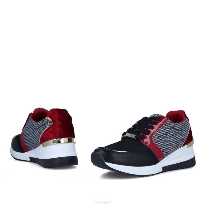 Menbur kvinnor svart mazara sneakers 608J658
