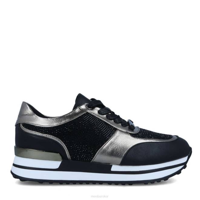 Menbur kvinnor svart molini sneakers 608J713