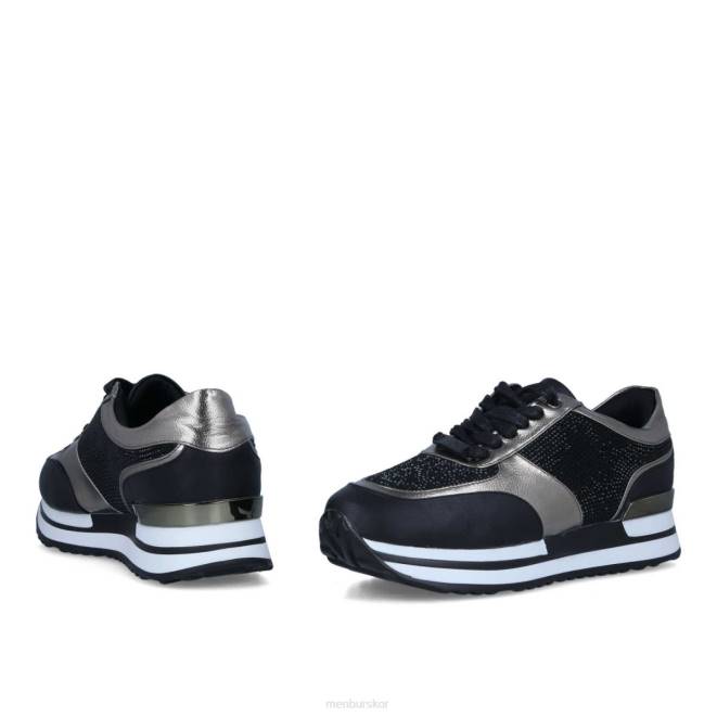 Menbur kvinnor svart molini sneakers 608J713