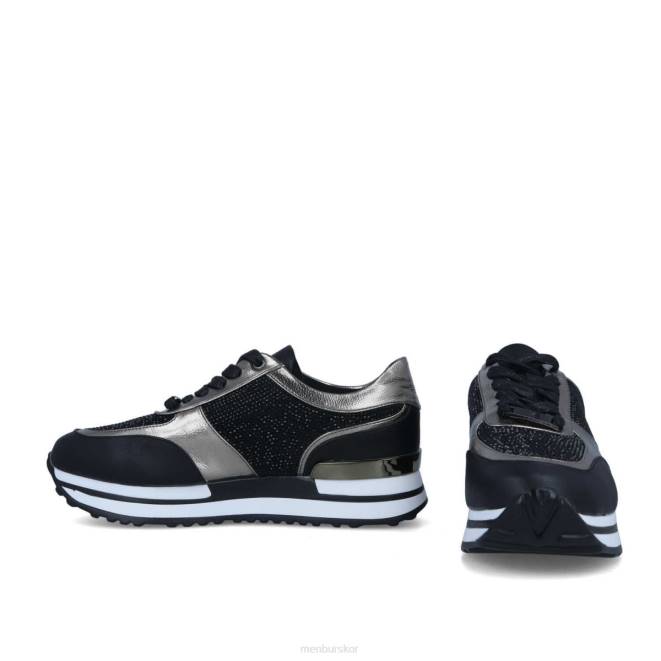 Menbur kvinnor svart molini sneakers 608J713