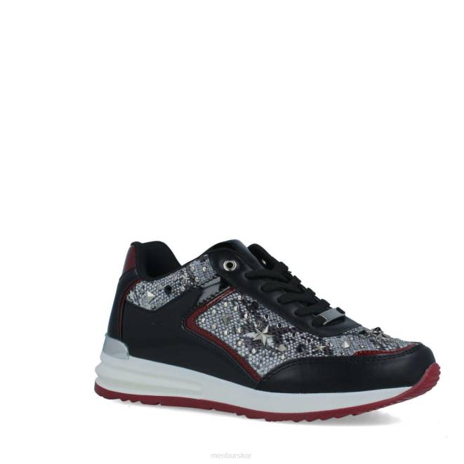 Menbur kvinnor svart sabina sneakers 608J3663