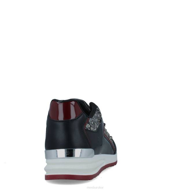 Menbur kvinnor svart sabina sneakers 608J3663
