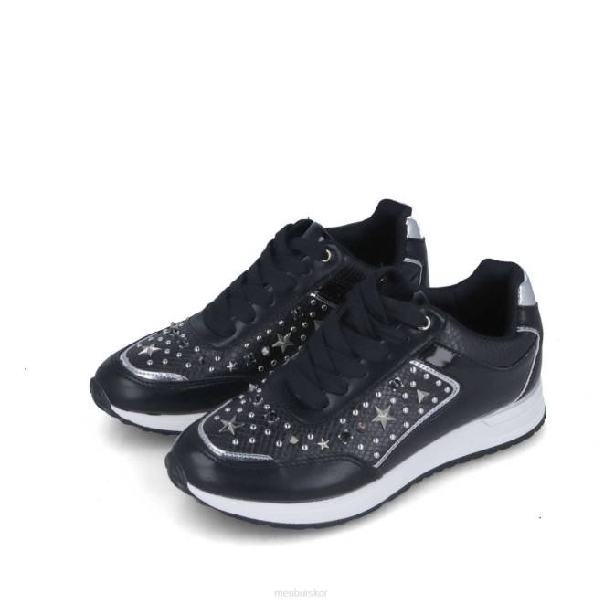 Menbur kvinnor svart sabina sneakers 608J600