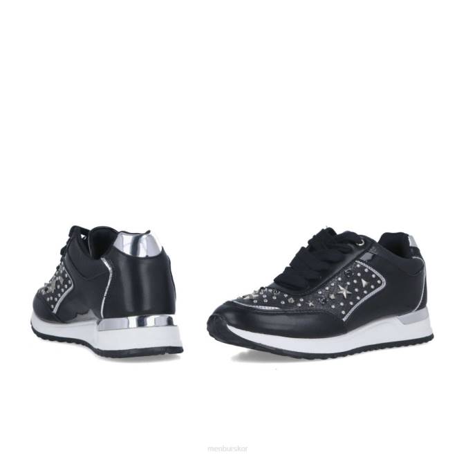 Menbur kvinnor svart sabina sneakers 608J600