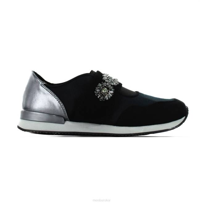 Menbur kvinnor svart sonnino sneakers 608J640