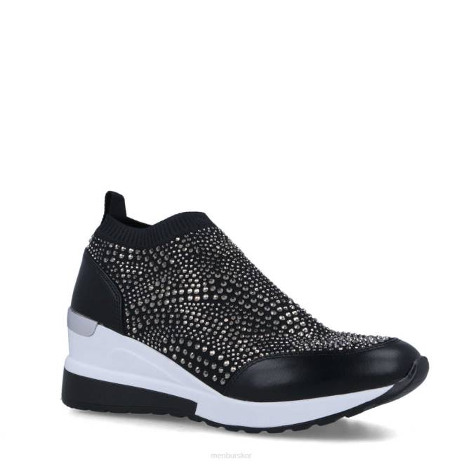 Menbur kvinnor svart yocasta sneakers 608J3654