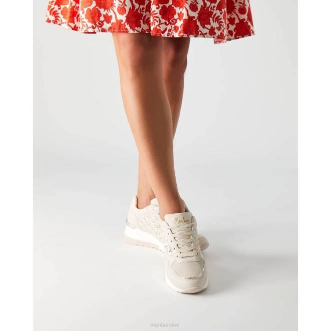 Menbur kvinnor vit acte sneakers 608J594