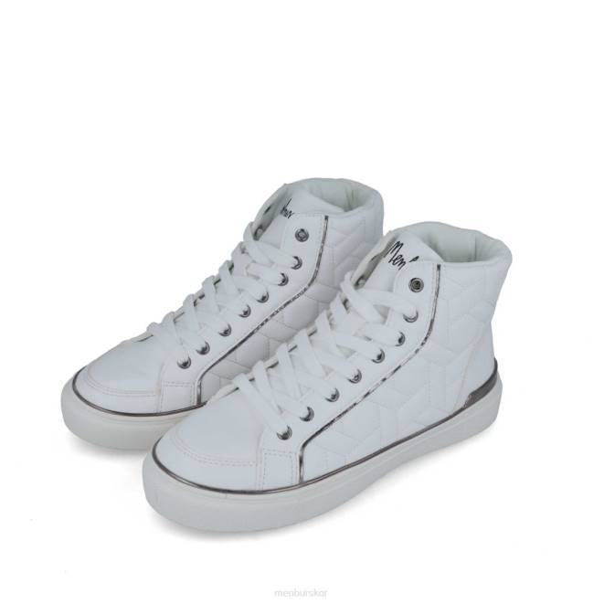 Menbur kvinnor vit cydonea sneakers 608J3650