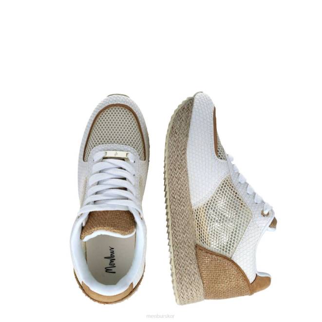 Menbur kvinnor vit melione sneakers 608J588
