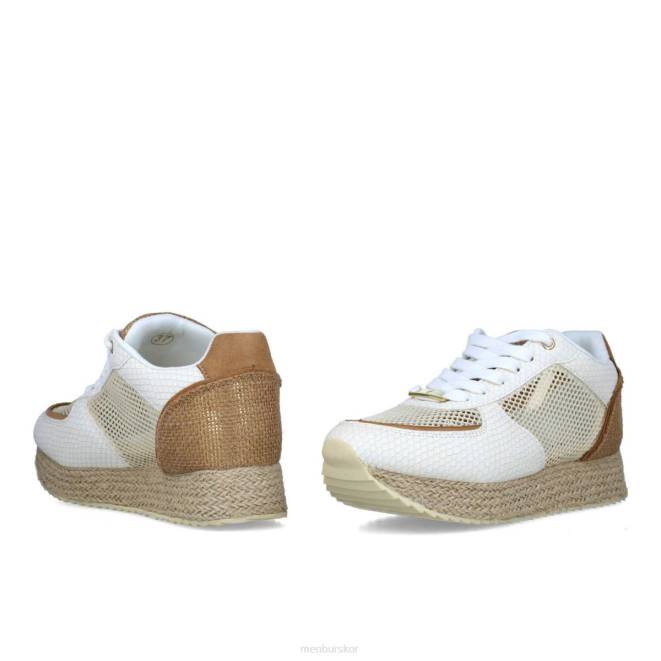Menbur kvinnor vit melione sneakers 608J588
