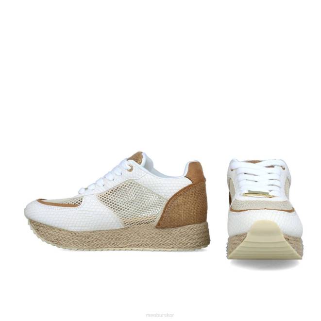 Menbur kvinnor vit melione sneakers 608J588