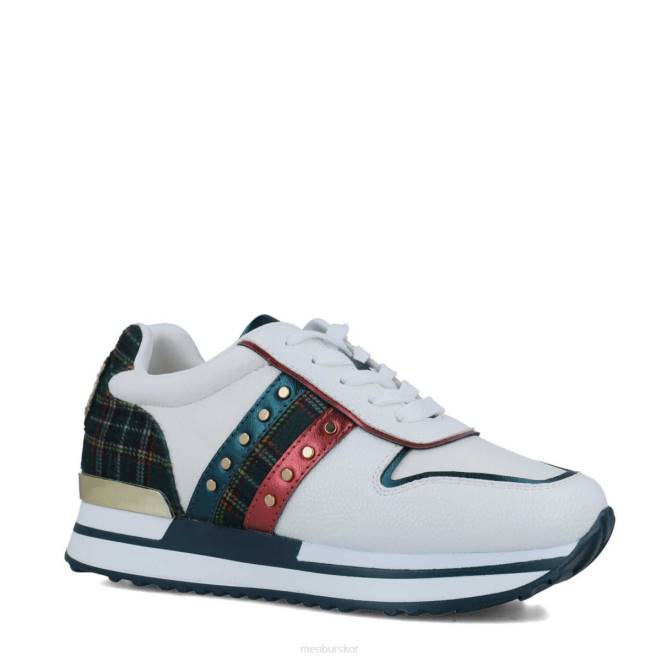 Menbur kvinnor vit morganita sneakers 608J578