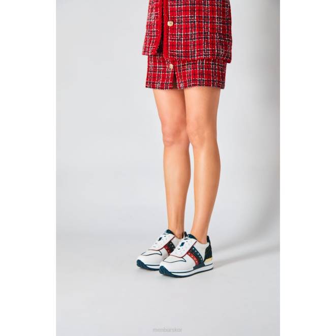 Menbur kvinnor vit morganita sneakers 608J578