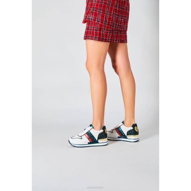 Menbur kvinnor vit morganita sneakers 608J578