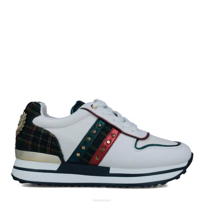Menbur kvinnor vit morganita sneakers 608J578