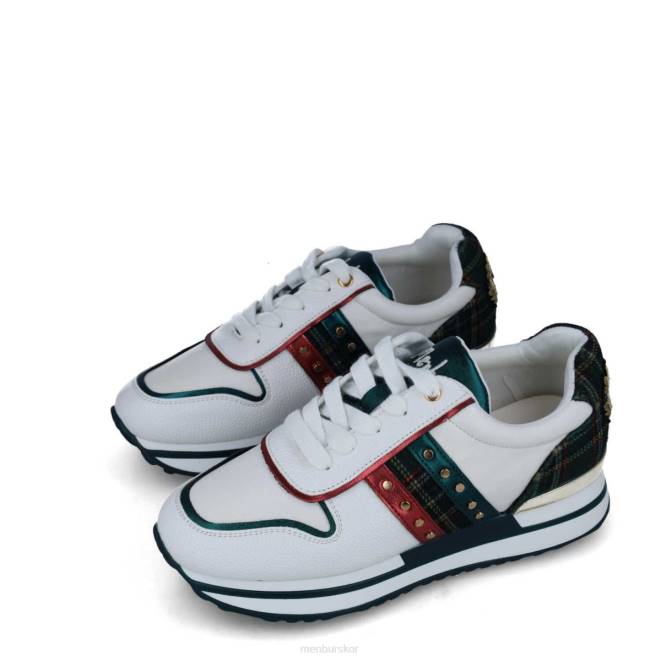 Menbur kvinnor vit morganita sneakers 608J578