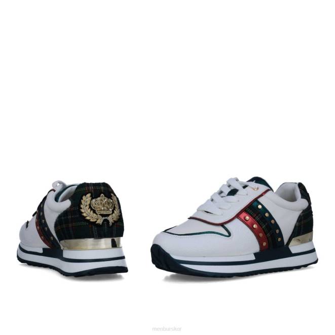 Menbur kvinnor vit morganita sneakers 608J578